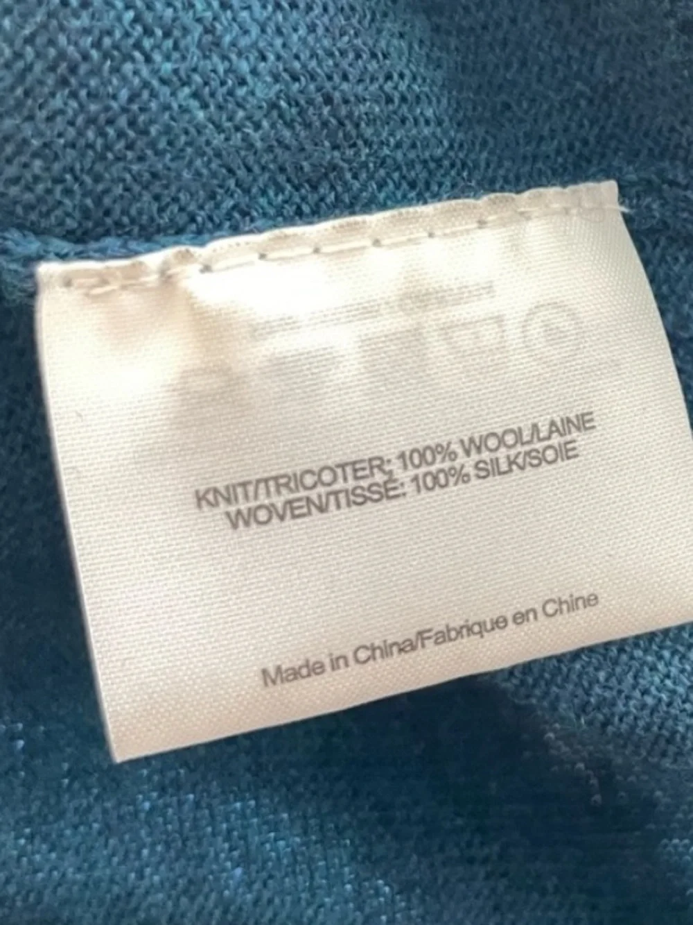 Tory Burch Abitha Wool Sweater with Silk Chiffon Sleeves & Beaded Pleat XS Teal